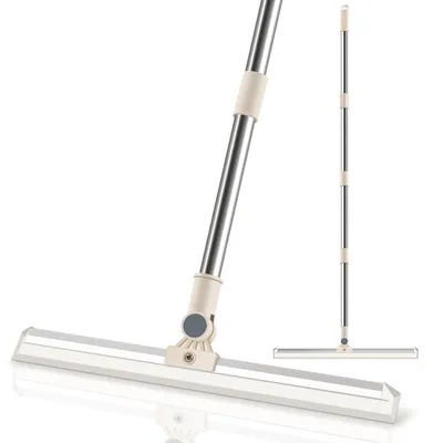 Imagen del producto de Limpiador de suelos de silicona, 157,5 cm, telescópico, para baños