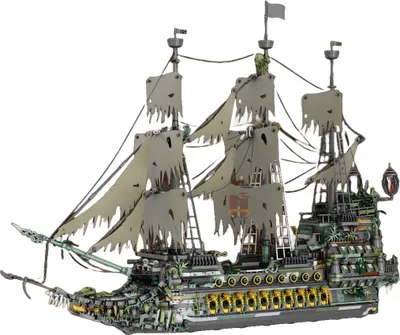 A model of a ghost ship.