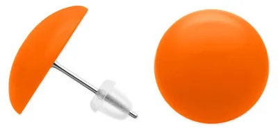 Produktbild von Runde Ohrstecker Ø ca. 16mm in der Farbe  - orange