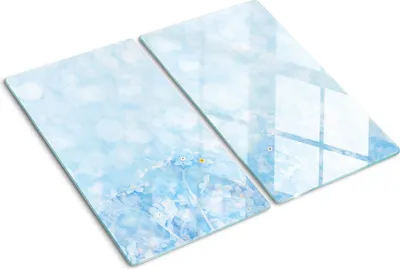 Obrázok produktu pre Sklenená ochranná doska – Kryt varnej dosky – Kryt na indukčnú dosku – 2x30x52 cm – Rýchle čistenie – Tvrdené sklo – Zábudlivci