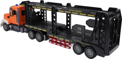 Image de 2,4 G RC Porte-véhicule Jouet 9 canaux Remorque Télécommande Semi Truck avec lumières musicales