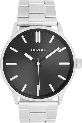 Productafbeelding van Oozoo dames- en herenhorloge, metalen band, zilverkleurig, analoog, quartz, model UOC11514