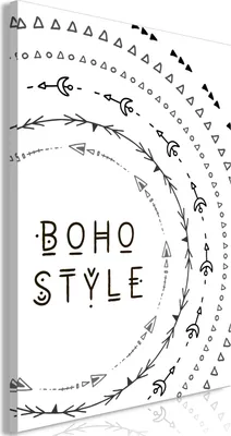 Produktbild von Italienischer Leinwand Leinwandbild - Boho Style (1 Part) Vertical 20x30 cm Text m-A-0895-b-a
