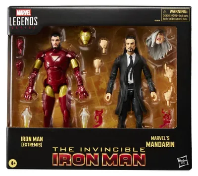 Image de Marvel The Invencible Iron Man   Iron Man Extremis & Marvels Mandarinen-Blister, 2 figurines, 15 cm