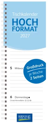 Produktbild von Tischkalender Hochformat Großdruck 2027