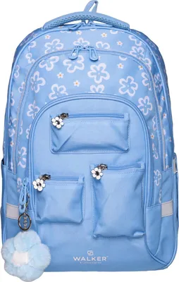 Immagine prodotto di Walker zaino della scuola zaino con scomparto per laptop Fame Ace Backpack 28L Floral Adventure celeste