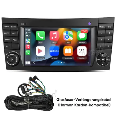 Produktbild von DAB+ 7 Zoll Andriod 15 Autoradio Carplay Andriod AutoFür Mercedes Benz CLS E-Class W211 W219 GPS Navi WIFI Bluetooth FM RDS SWC DSP 2Din 4Kern 2+32GB