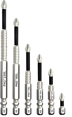 Produktbild von Famanu Schraubendreher Bits - Magnetische Bits - 6-teiliges Set