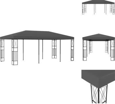 Obrázek produktu pro vidaXL Pavilon 3x6 m antracitová tkanina - Pavilony a párty stany