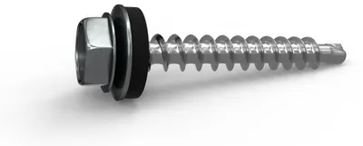 Obrázek produktu pro Šrouby samořezné s podložkou - Šrouby samořezné s podložkou - POZINK - 4,8 × 35 mm - Krabička / 250 ks