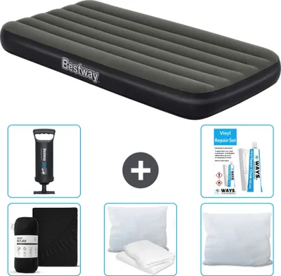 Produktbild von Bestway Luftmatratze - 1 Person - 99 x 188 x 28 cm - Blau - Inklusive Zubehör