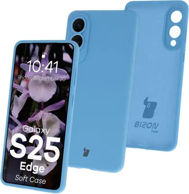 Produktbild von Bizon Soft Case Samsung Galaxy S25 Edge blau