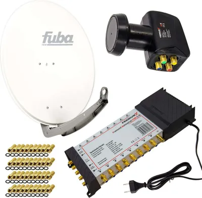 Produktbild von PremiumX SAT Anlage Fuba DAA 780 W Antenne 5/16 Multischalter LNB F-Stecker