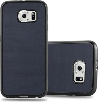 Produktbild von Cadorabo Handyhülle für Samsung Galaxy S6 in Blau Schutzhülle Hülle Etui Case Cover TPU Silikon