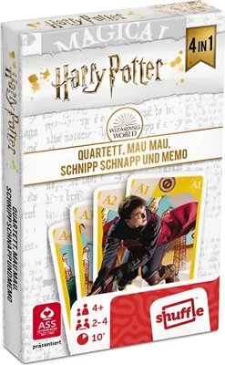 Image de Quartett Harry Potter 4 en 1 (Mau Mau,Memo)