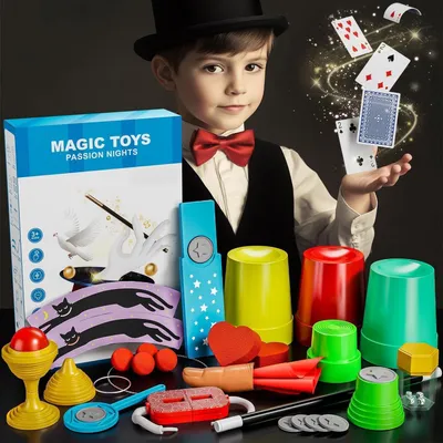 Produktbild von Zauberkasten für Kinder – 74 Zaubertricks Geschenkset ab 6 Jahren mit Lehrvideos