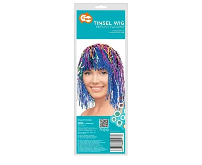 Produktbild von Peruka foliowa karnawałowa wielokolorowa