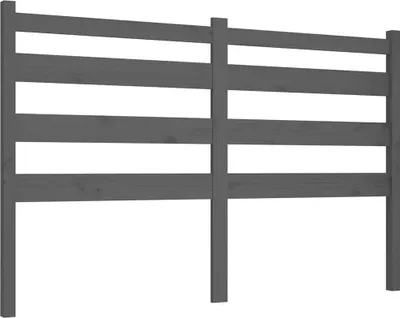 Produktbild von vidaXL Kopfteil Grau 166x4x100 cm Massivholz Kiefer