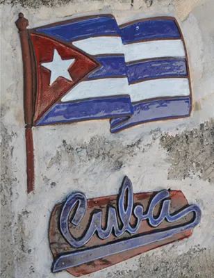 Immagine prodotto di Decorazione da parete Cuba colorata 30x41,5cm - taglia unica