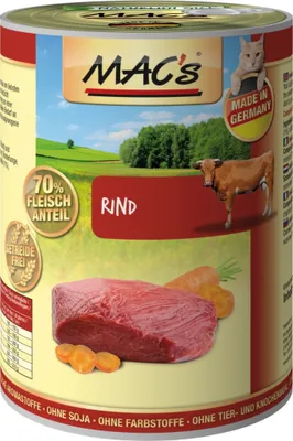 Produktbild von MAC's CAT RIND, Adult, jede Rasse, Rind, 400 g, Getreidefrei
