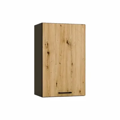 Zdjęcie produktu dla Szafka kuchenna wisząca ANIKA W45 P/L grafitowa/dąb artisan
