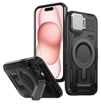 Zdjęcie produktu dla Techsuit CamVault MagSafe etui na iPhone 15 – czarne