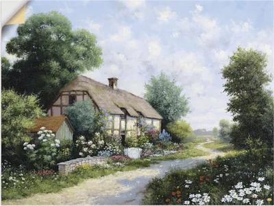 Produktbild von ARTland Wandbild, selbstklebend Das Landhaus Größe: 60x45 cm