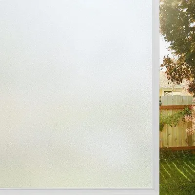 Immagine prodotto di Pellicola adesiva statica opaca per finestre, 90 x 200 cm, bianco opaco, per l'ufficio a casa