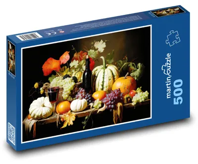 Zdjęcie produktu dla Puzzle 500 Jesienne owoce i warzywa - martinpuzzle