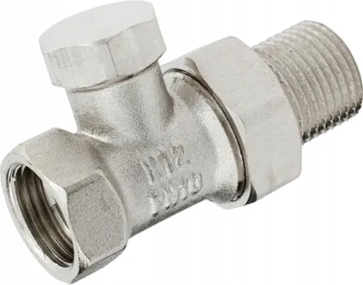 Obrázek produktu pro Ventil Radiátorový Uzavírací Zpětný Přímý 1/2" Ec Spodní Pro Radiátory