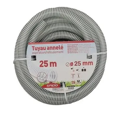 Zdjęcie produktu dla Wzmocniony wąż PVC - SPIDO - Elastyczny wąż spiralny - 25 m - Ø 25 mm