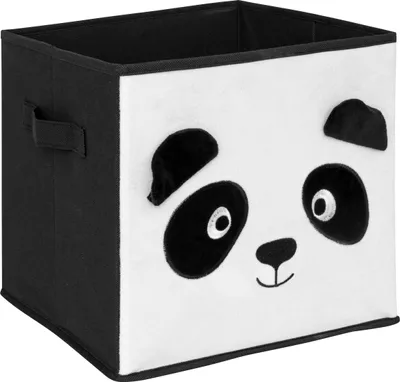 Image de Boîte de rangement pour enfants « Joey » noir et blanc 29 x 29 cm  - Atmosphera créateur d'intérieur