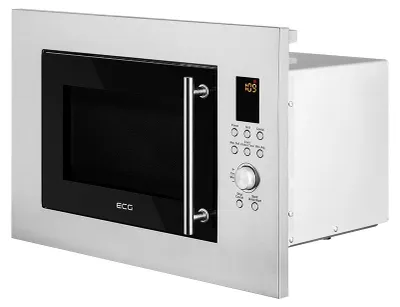 Immagine prodotto di ECG MTD 2390 VGSS Forno a microonde da incasso, Volume 23 l, Cottura combinata, riscaldamento + grill, Potenza 900 W, Potenza grill 1000 W, Rumore: 63 dB