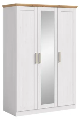 Produktbild von xonox.home Florenz Kleiderschrank 3-türig (B/H/T: 124x184x54 cm) Sibiu Lärche Nachbildung