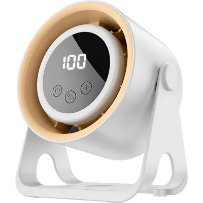 Produktbild von Mini Ventilator mit 1800mAh Akku, USB Tischventilator, Leise & Kompakt. Tragbarer Tischlüfter für Büro, Bett & Reisen