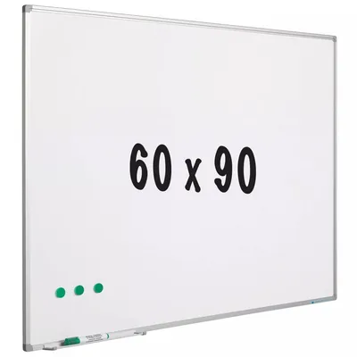 Produktbild von Whiteboard Emaille-Stahl Pruitt - Weiß - Magnetisch - 60x90cm