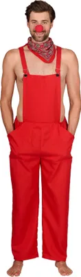 Produktbild von Latzhose Clown rot - Karneval und Faschingskostüm Größe: 54-56