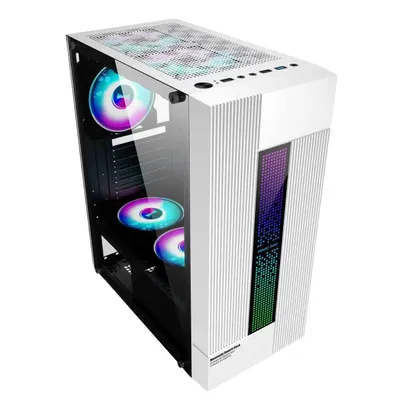 Zdjęcie produktu dla Obudowa PC gamingowa Power Train, szkło, wentylatory 120mm aRGB, tower