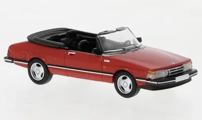 Produktbild von PCX Premium Classics Saab 900 Cabriolet, rot,1986