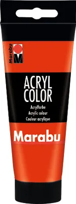 Produktbild von Marabu Acrylfarbe Acryl Color zinnoberrot 006 100 ml
