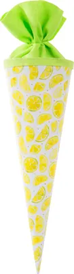 Produktbild von Geschwistertüte Kunstdruck 35 cm Gelb Zitronen Goldbuch Hot Stuff