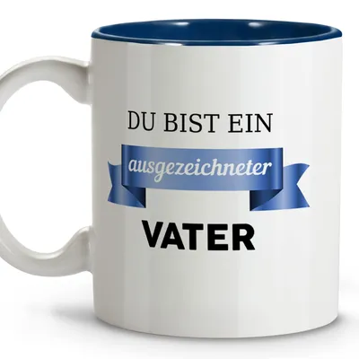 Keramikbecher für Papa, 330 ml, Spruch-Geschenk