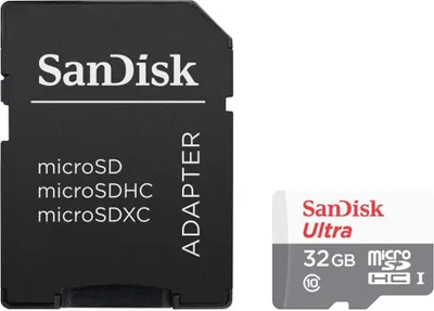 Produktbild von SanDisk Ultra® microSDHC™ UHS-I Speicherkarte + Adapter– 32 GB