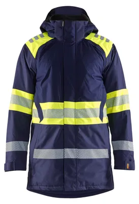 Produktbild von Blakläder High Vis Winterparka 4485, Farbe:Marineblau/ High Vis Gelb, Größe:XL