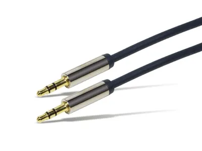 Produktbild von LogiLink 3.5mm - 3.5mm 0.5m, 3.5mm, Männlich, 3.5mm, Männlich, 0,5 m, Blau