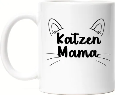 Produktbild von Katzen Mama Tasse Katzenmama Geschenk Katzenliebhaber Katzenbesitzer Katzen Kätzchen Kaffeetasse
