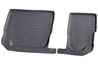 Image de tapis en caoutchouc 3D pour SKODA Kodiaq 7 places | à partir de l'année de construction 2017> | ajusté + bordure