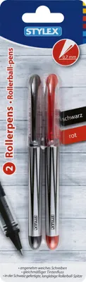 Produktbild von Stylex Rollerpens - 0,7 mm - farbig sortiert - 2 Stück