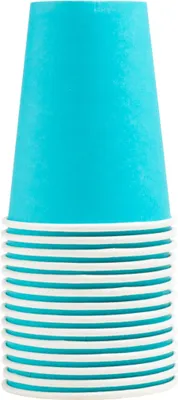 Produktbild von Pronappe 20x 15 Pappbecher, 20 cl, Ø 7 cm, plastikfrei - Türkis 89116I
