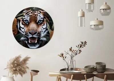 Produktbild von MuchoWow® - Mauerkreis - Wandbilder - Runde Bild - Bild aus Aluminium - Schlafzimmer - Wohnzimmerdekoration - Wand Dekoration